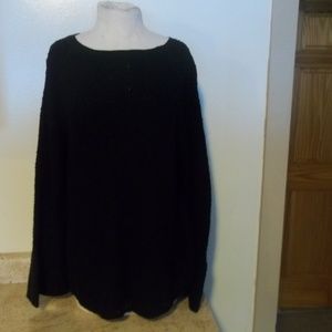 NWT STYLE & CO FEMME CHARM BLACK SWEATER XL BLACK